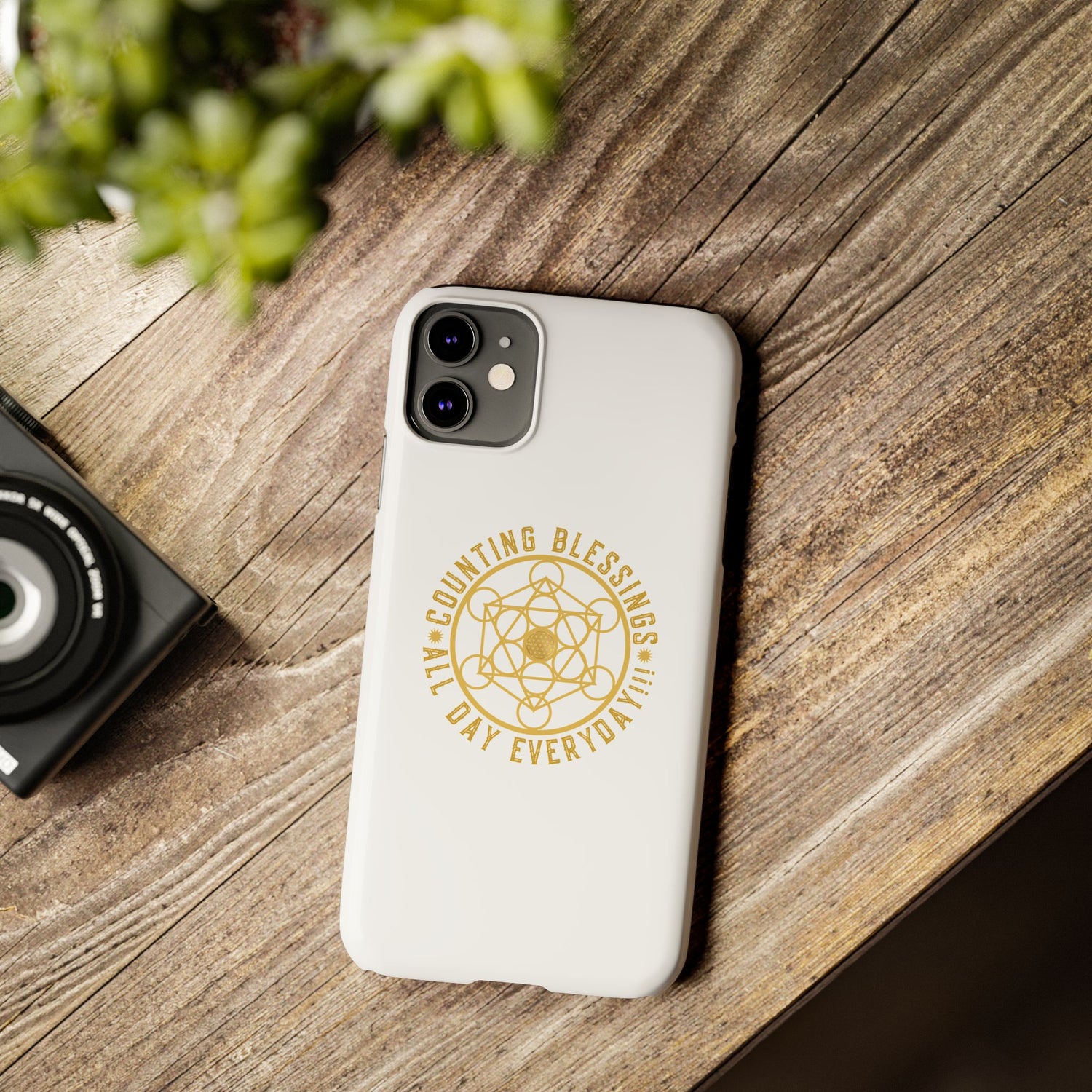 Copy of COUNTING BLESSINGS ALL DAY EVERYDAY!!! - Slim Phone Cases, Case-Mate - YELLOW