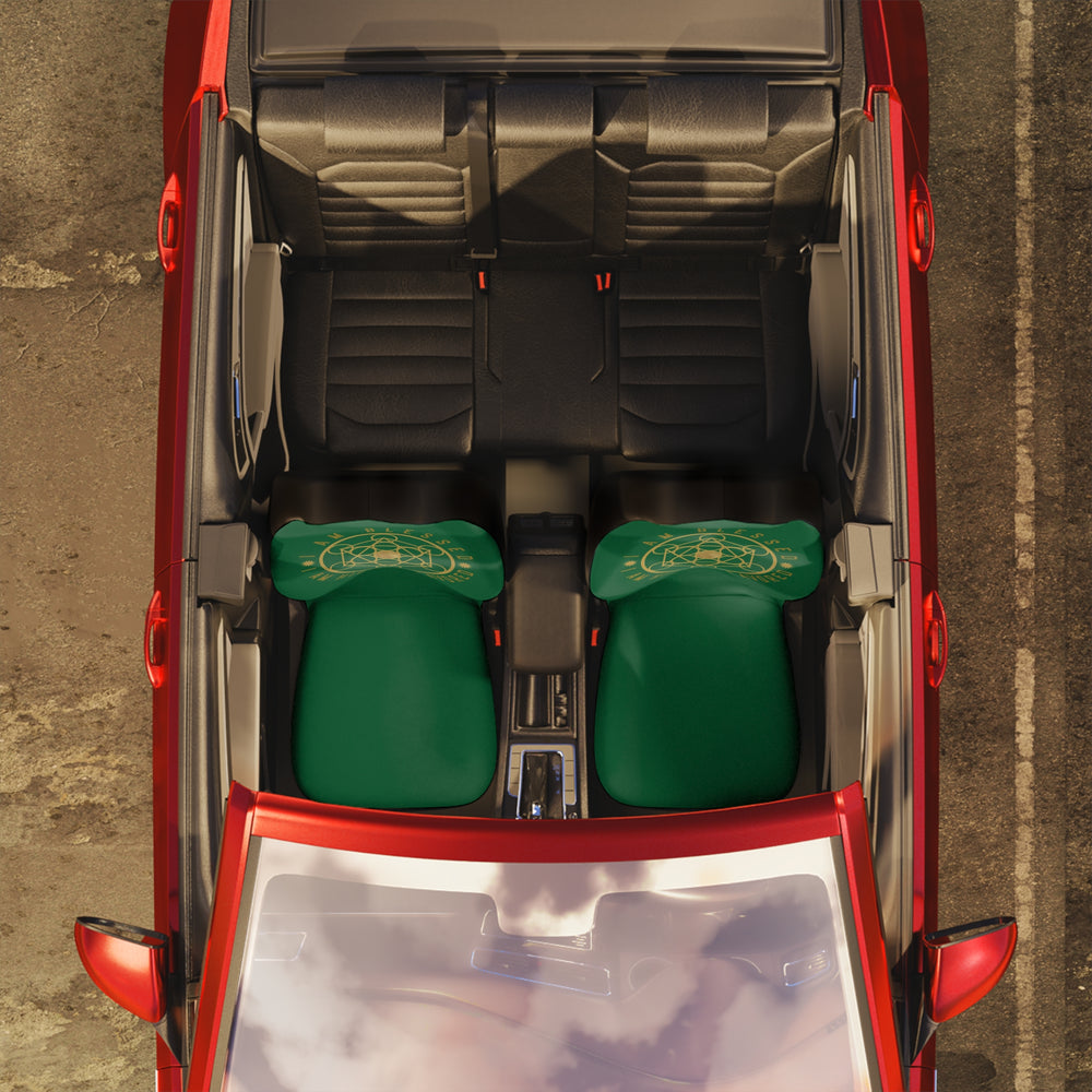 I AM BLESSED I AM HIGHLY FAVORED - Car Seat Covers - Green