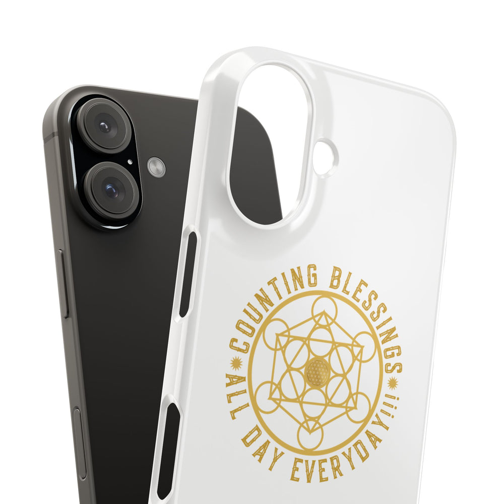 Copy of COUNTING BLESSINGS ALL DAY EVERYDAY!!! - Slim Phone Cases, Case-Mate - YELLOW
