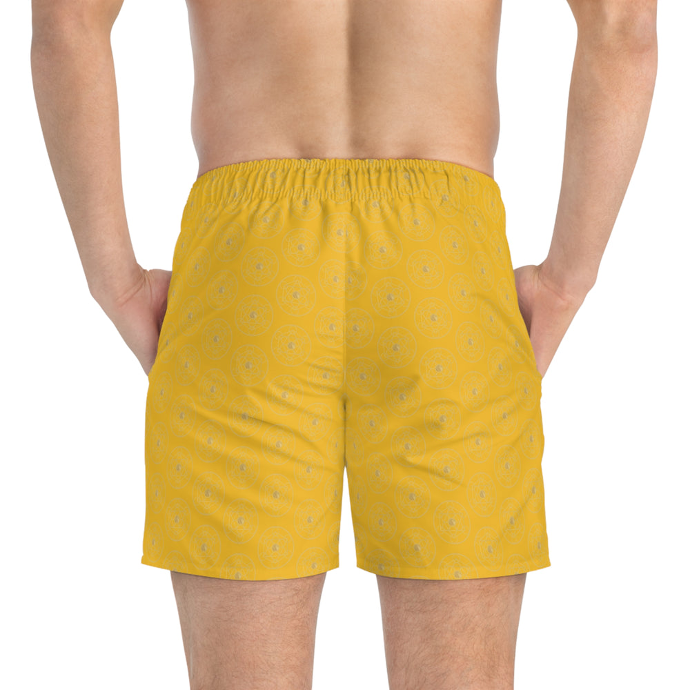 DYNYSTY - Swim Trunks (AOP) - Yellow