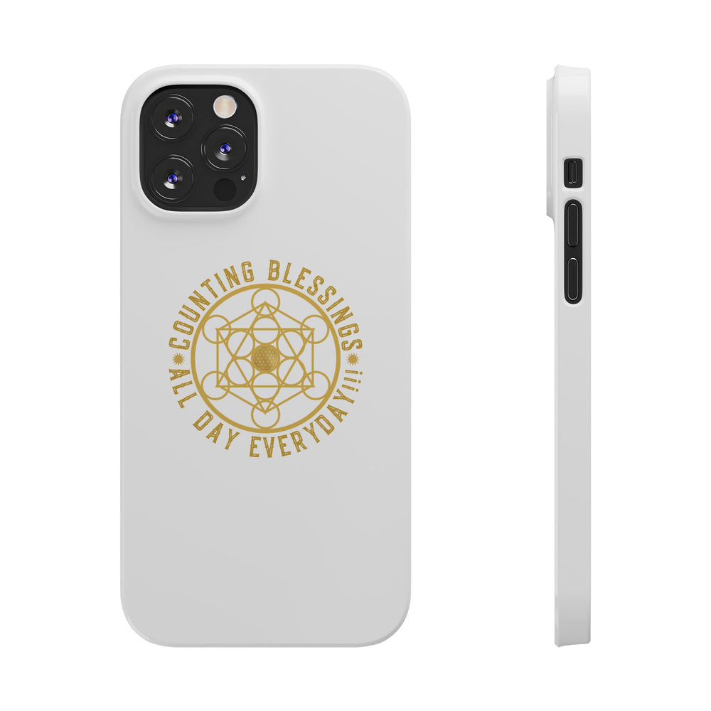 Copy of COUNTING BLESSINGS ALL DAY EVERYDAY!!! - Slim Phone Cases, Case-Mate - YELLOW