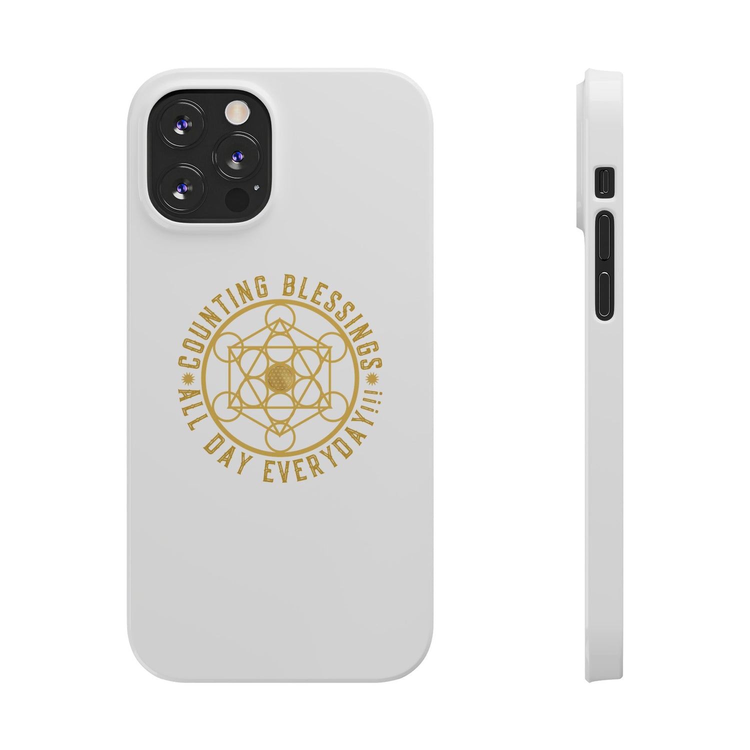 Copy of COUNTING BLESSINGS ALL DAY EVERYDAY!!! - Slim Phone Cases, Case-Mate - YELLOW