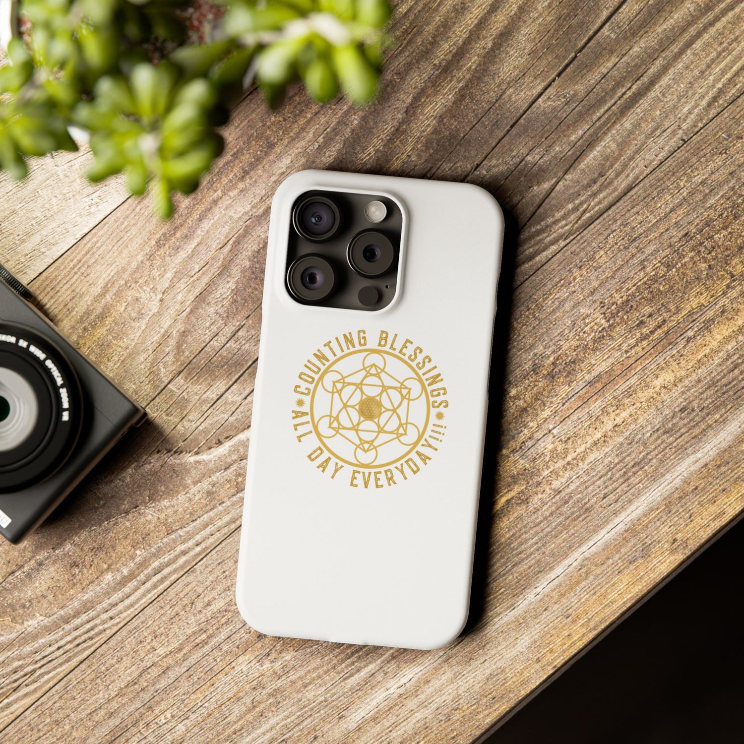 Copy of COUNTING BLESSINGS ALL DAY EVERYDAY!!! - Slim Phone Cases, Case-Mate - YELLOW