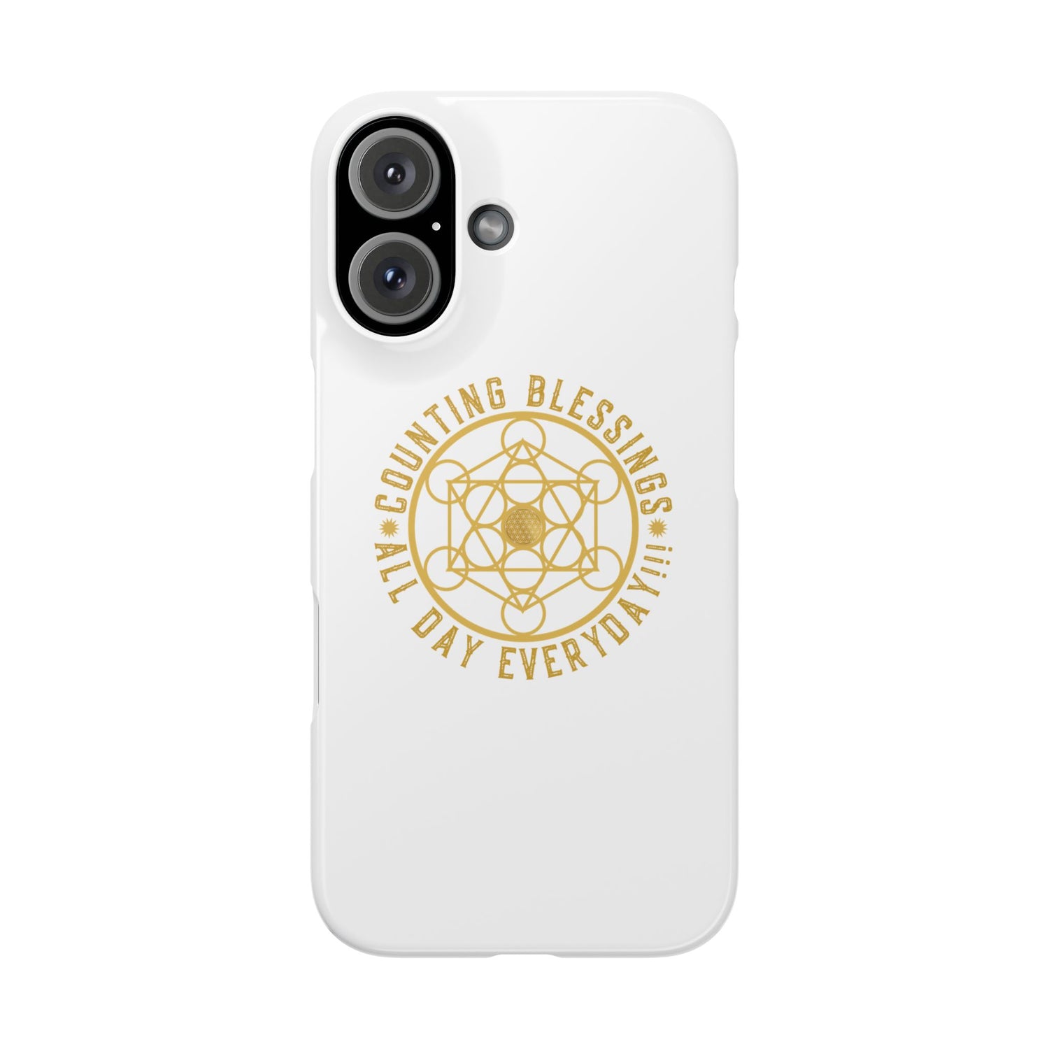 Copy of COUNTING BLESSINGS ALL DAY EVERYDAY!!! - Slim Phone Cases, Case-Mate - YELLOW