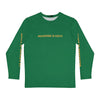 GRATITUDE IS KEY!!! Men's Long Sleeve Shirt (AOP) - GREEN