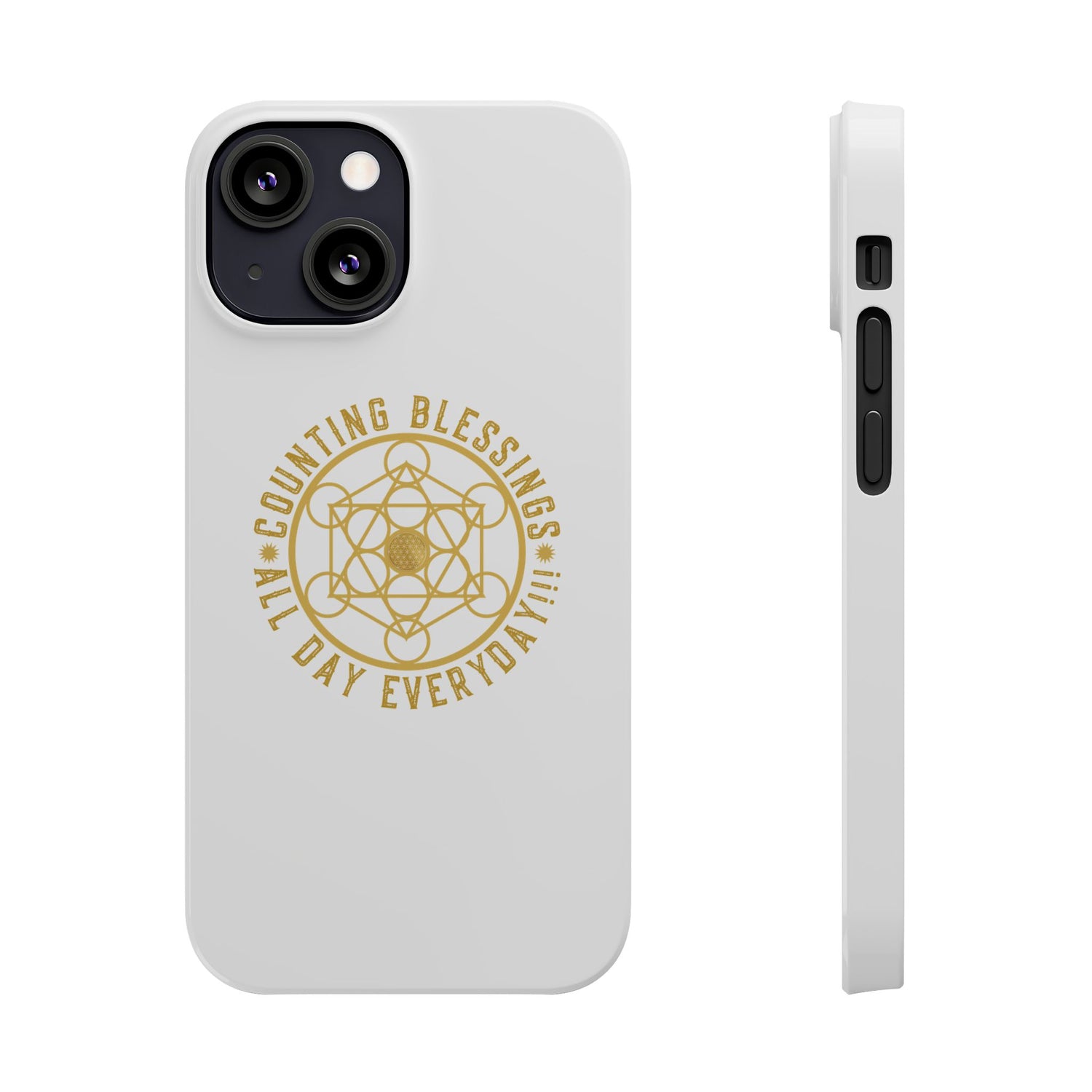 Copy of COUNTING BLESSINGS ALL DAY EVERYDAY!!! - Slim Phone Cases, Case-Mate - YELLOW