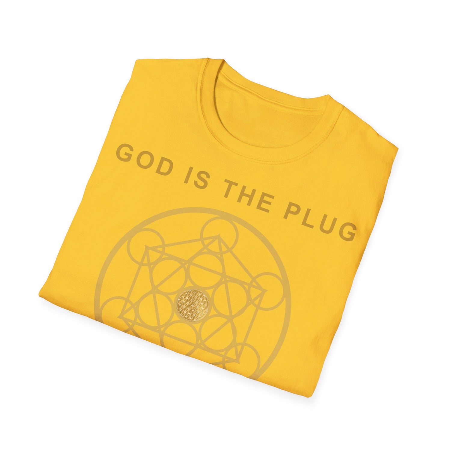 GOD IS THE PLUG - Unisex Soft-Style T-Shirt