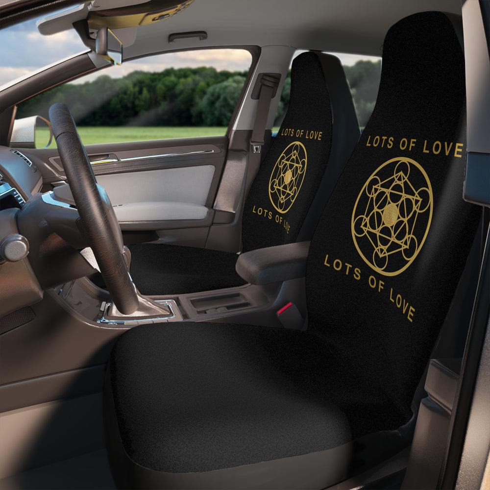 LOTS OF LOVE - Car Seat Covers - Black