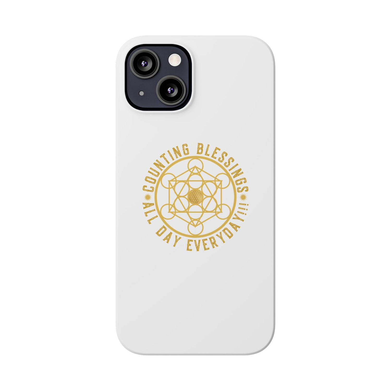 Copy of COUNTING BLESSINGS ALL DAY EVERYDAY!!! - Slim Phone Cases, Case-Mate - YELLOW