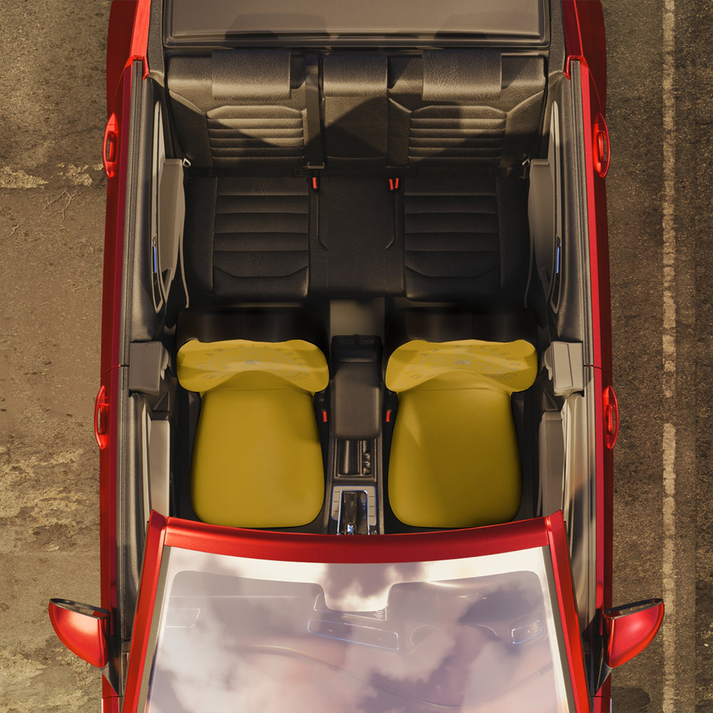 I AM BLESSED I AM HIGHLY FAVORED - Car Seat Covers - Yellow