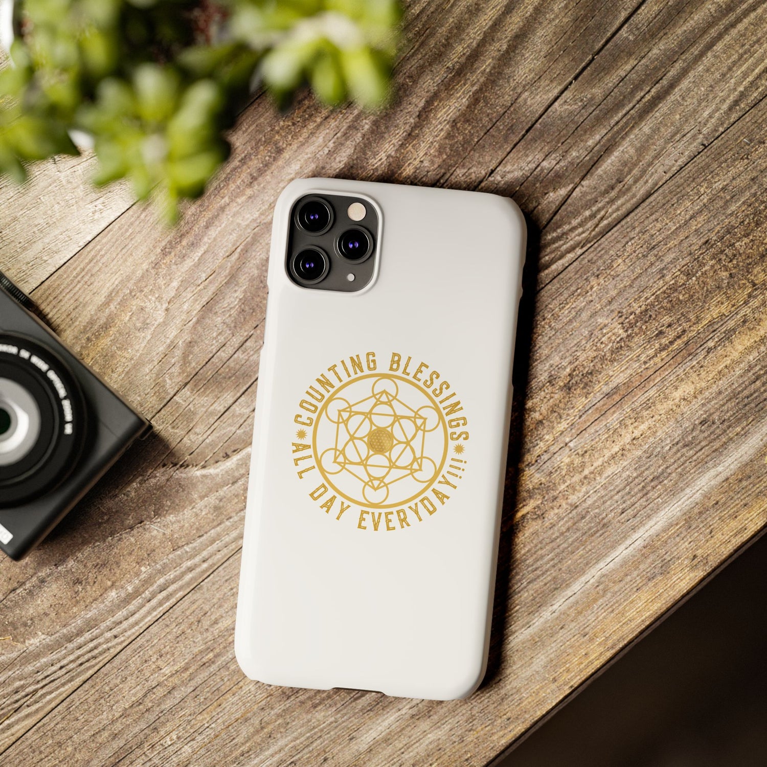 Copy of COUNTING BLESSINGS ALL DAY EVERYDAY!!! - Slim Phone Cases, Case-Mate - YELLOW