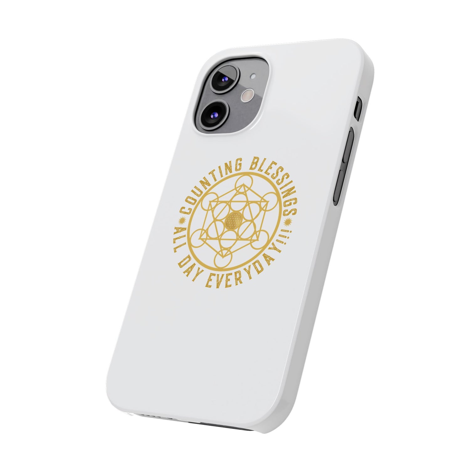 Copy of COUNTING BLESSINGS ALL DAY EVERYDAY!!! - Slim Phone Cases, Case-Mate - YELLOW