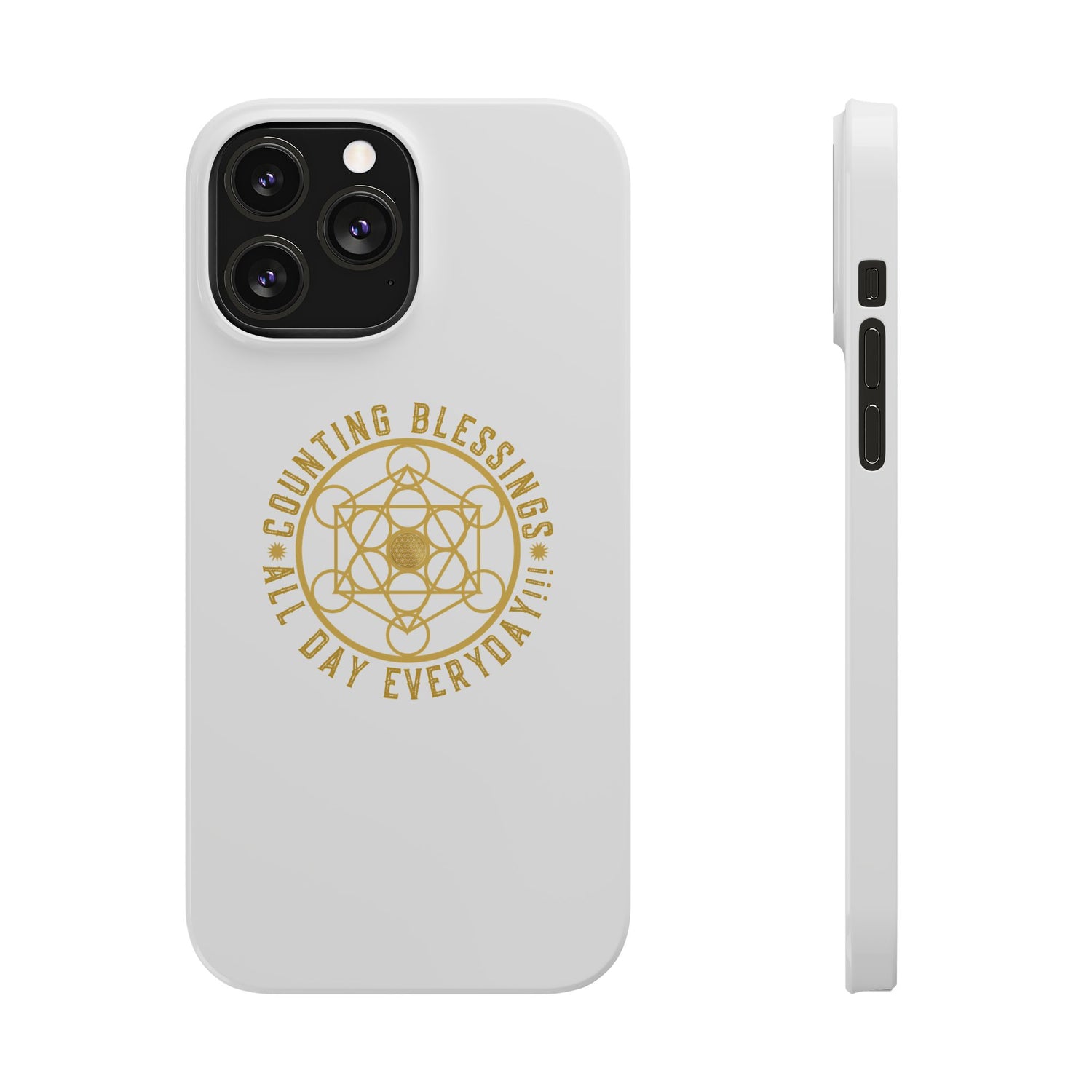 Copy of COUNTING BLESSINGS ALL DAY EVERYDAY!!! - Slim Phone Cases, Case-Mate - YELLOW