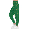 DYNYSTY - Women's Athletic Joggers (AOP) - Green