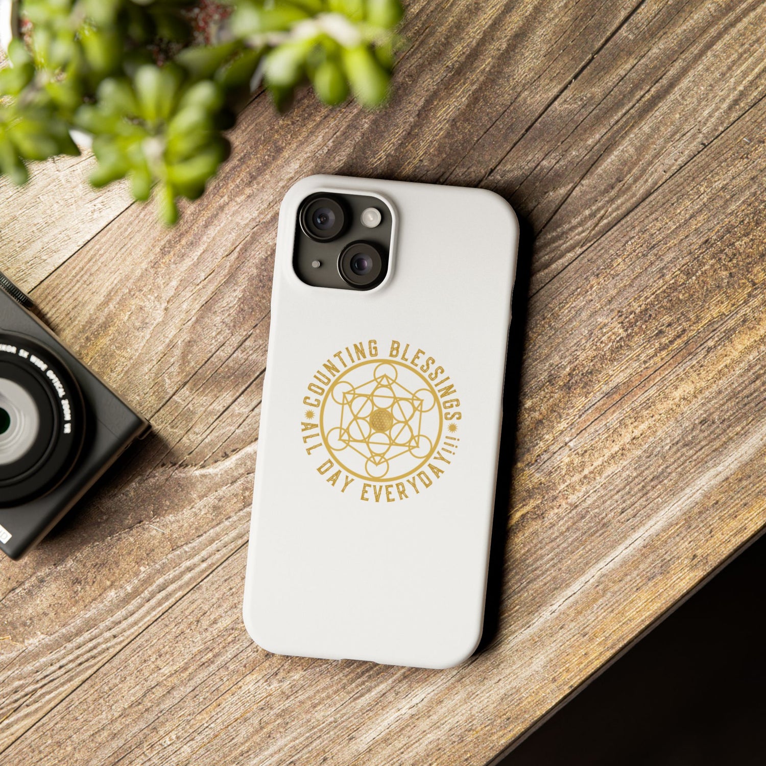Copy of COUNTING BLESSINGS ALL DAY EVERYDAY!!! - Slim Phone Cases, Case-Mate - YELLOW
