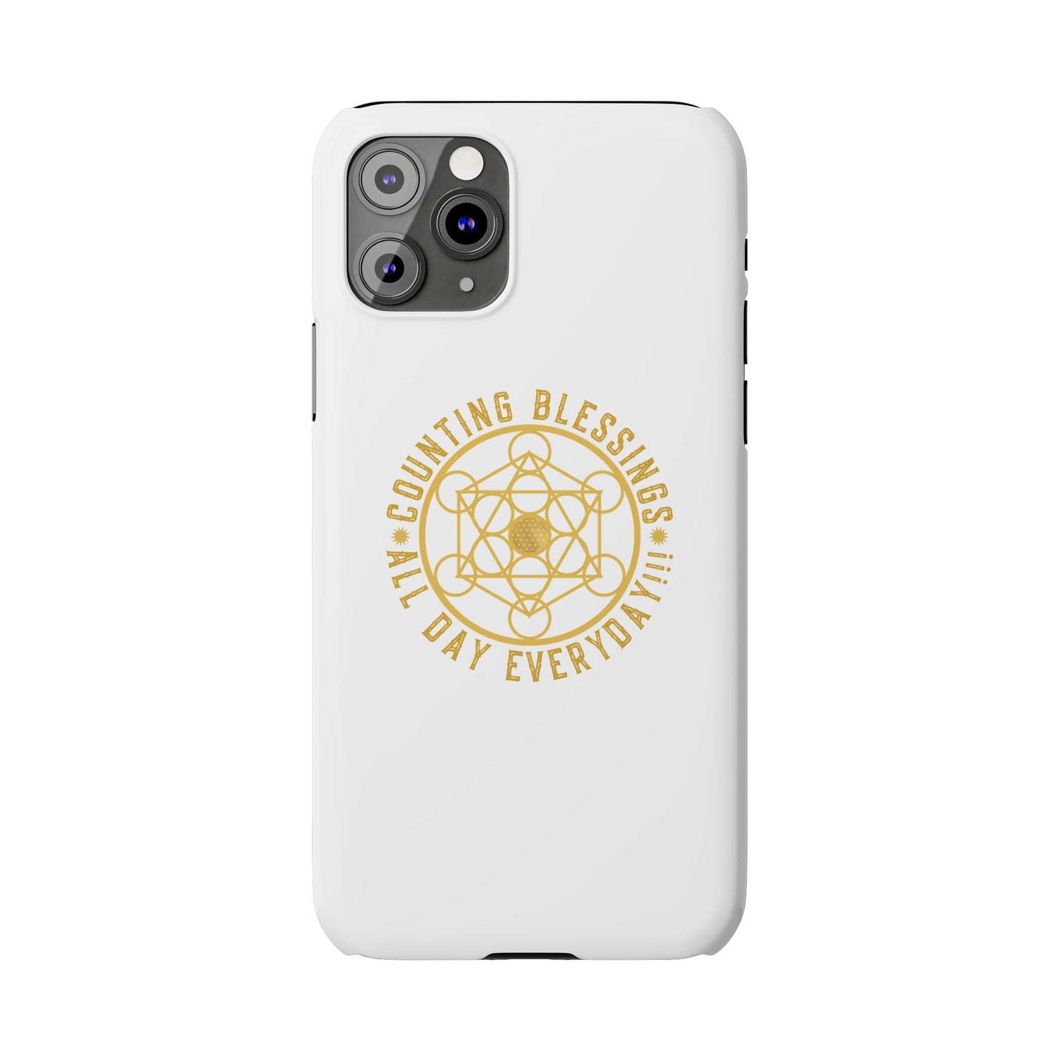 Copy of COUNTING BLESSINGS ALL DAY EVERYDAY!!! - Slim Phone Cases, Case-Mate - YELLOW