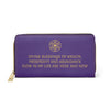 DIVINE BLESSINGS OF WEALTH - Zipper Wallet - Purple