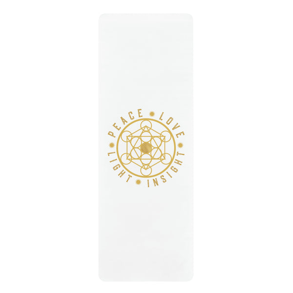 PEACE LOVE LIGHT INSIGHT - Rubber Yoga Mat