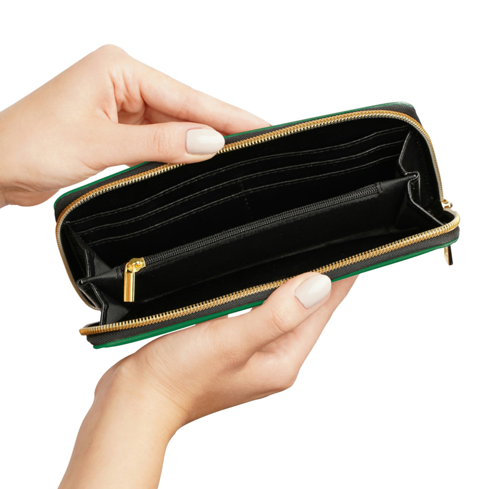 MONEY FLOWS TO ME - Zipper Wallet - Green