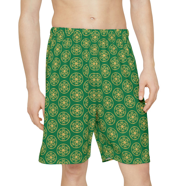 DYNYSTY - Men’s Sports Shorts (AOP) - Green