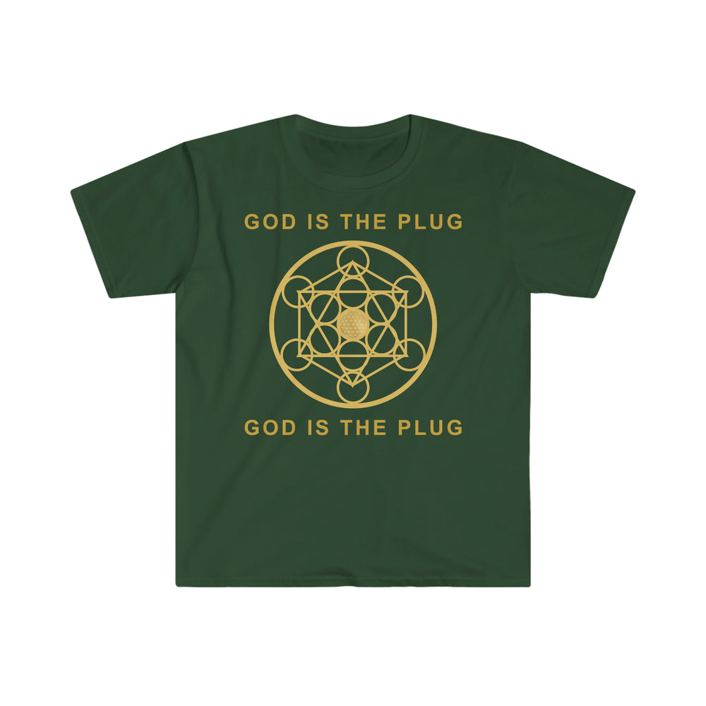 GOD IS THE PLUG - Unisex Soft-Style T-Shirt