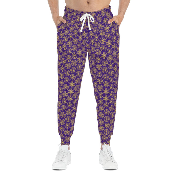 DYNYSTY - Athletic Joggers (AOP) - Purple