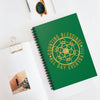 COUNTING BLESSINGS ALL DAY EVERYDAY!!! - Spiral Notebook - Ruled Line - Green