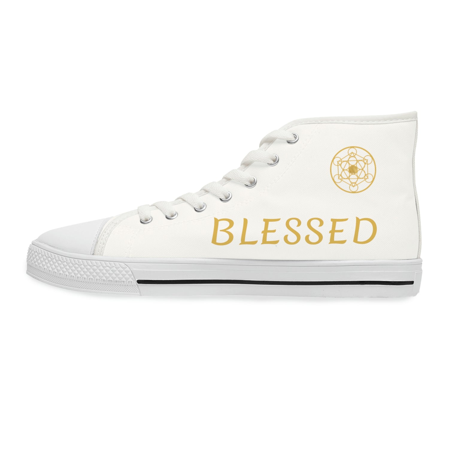 Blessed DYNYSTY - Women's High Top Sneakers - White