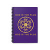 GOD IS THE PLUG - Spiral Notebook - Ruled Line - Purple