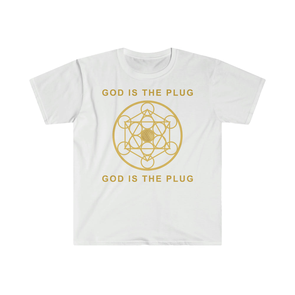 GOD IS THE PLUG - Unisex Soft-Style T-Shirt