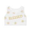 BLESSED - Spaced Design - Sports Bra (AOP)