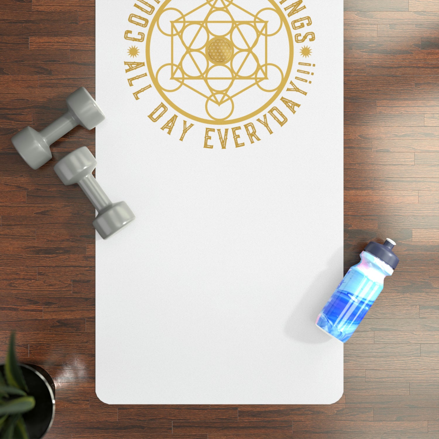 COUNTING BLESSINGS ALL DAY EVERYDAY!!! - Rubber Yoga Mat