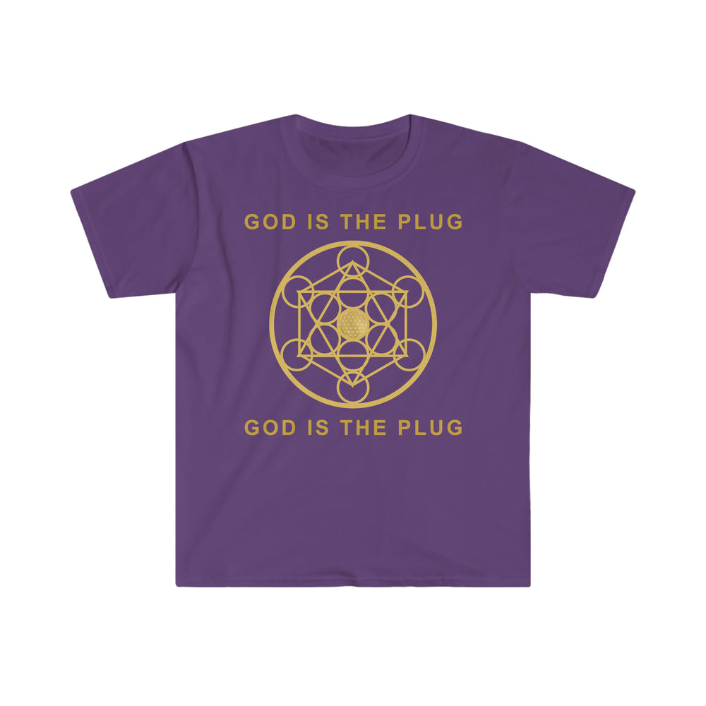 GOD IS THE PLUG - Unisex Soft-Style T-Shirt