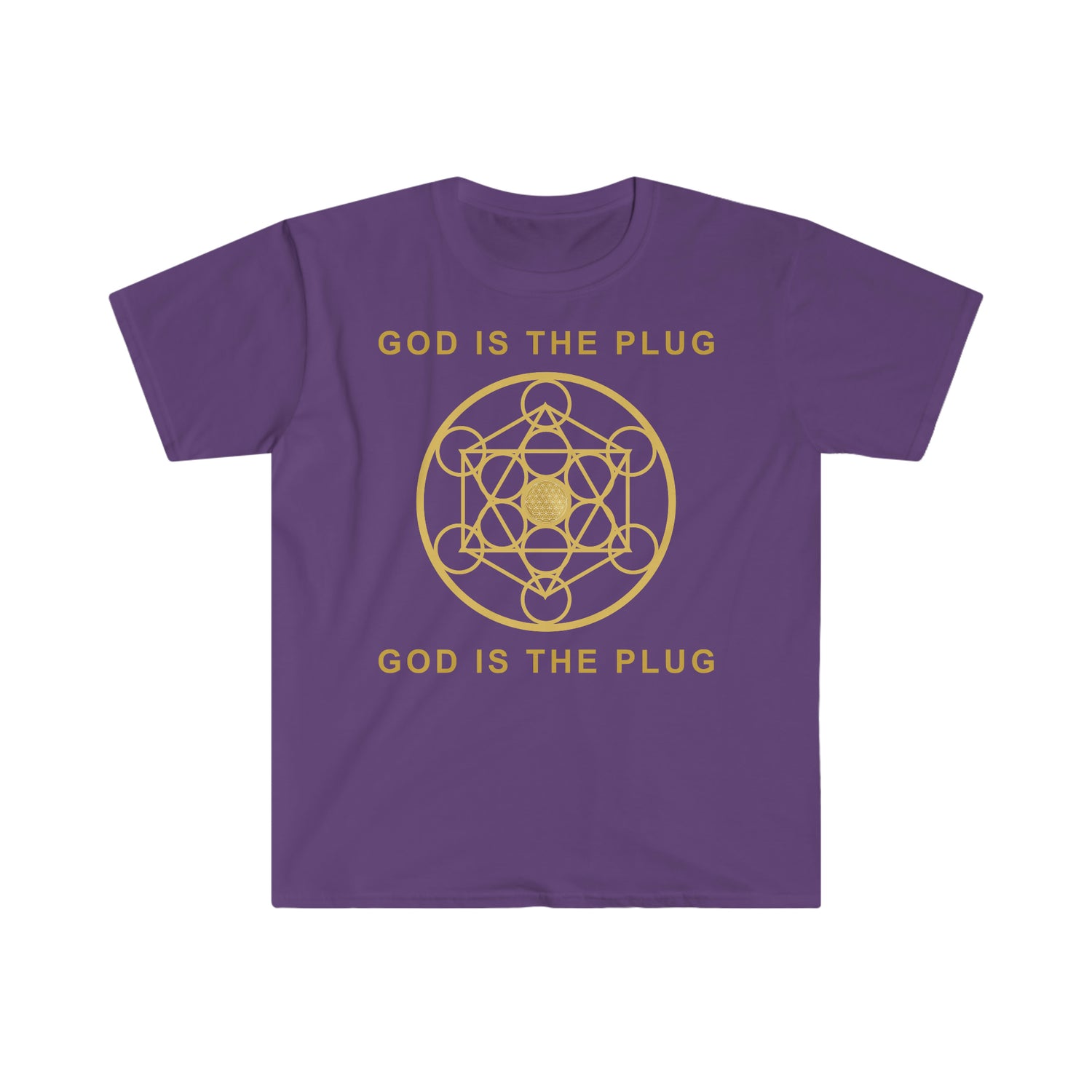 GOD IS THE PLUG - Unisex Soft-Style T-Shirt