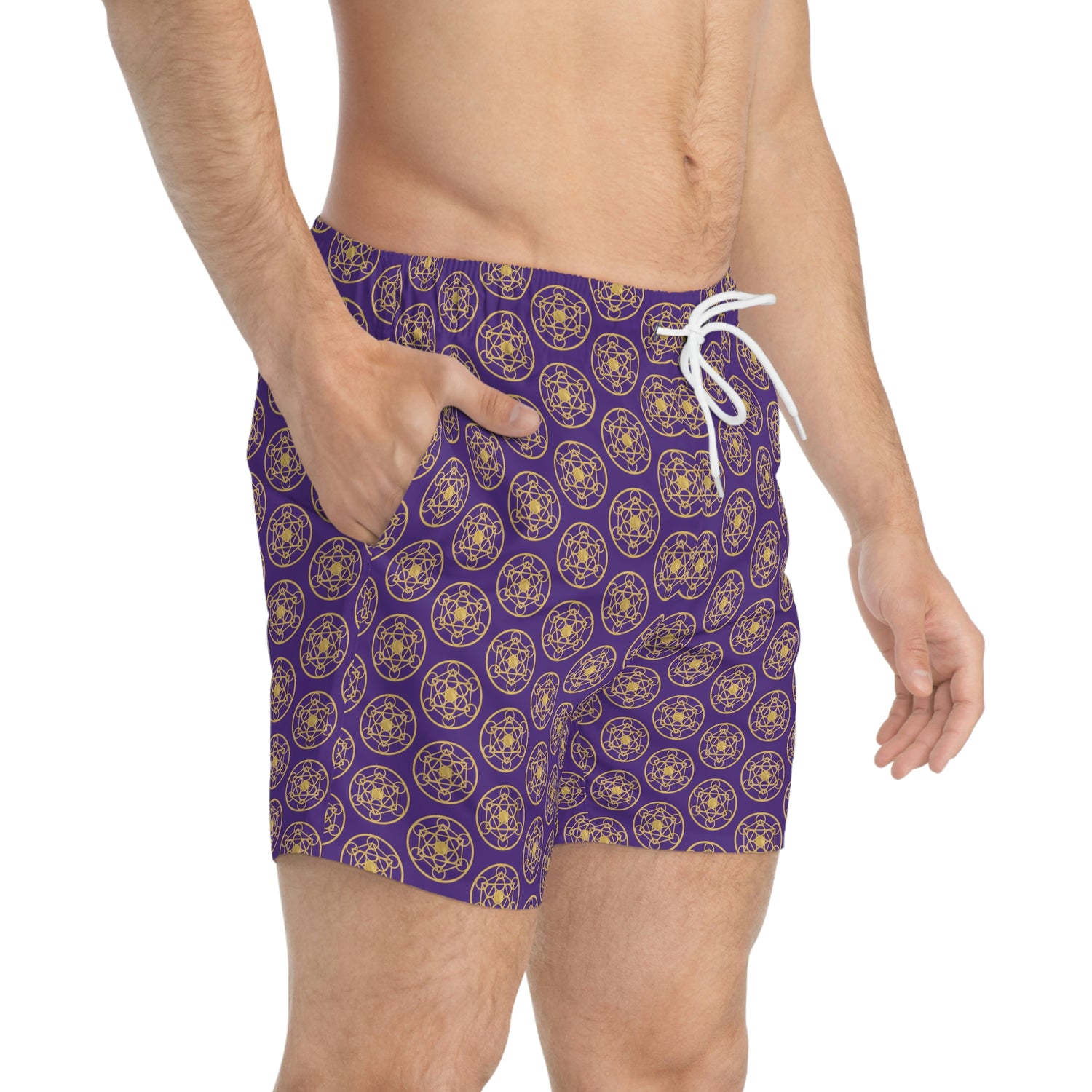 DYNYSTY - Swim Trunks (AOP) - Purple