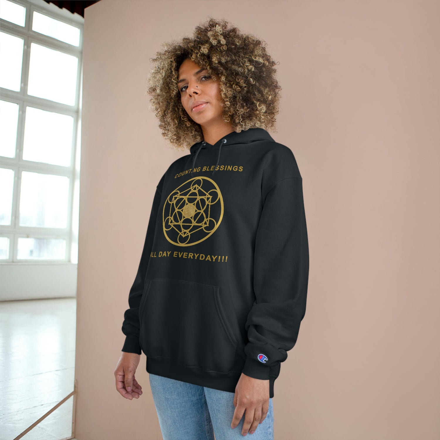 COUNTING BLESSINGS ALL DAY EVERYDAY - Champion Hoodie