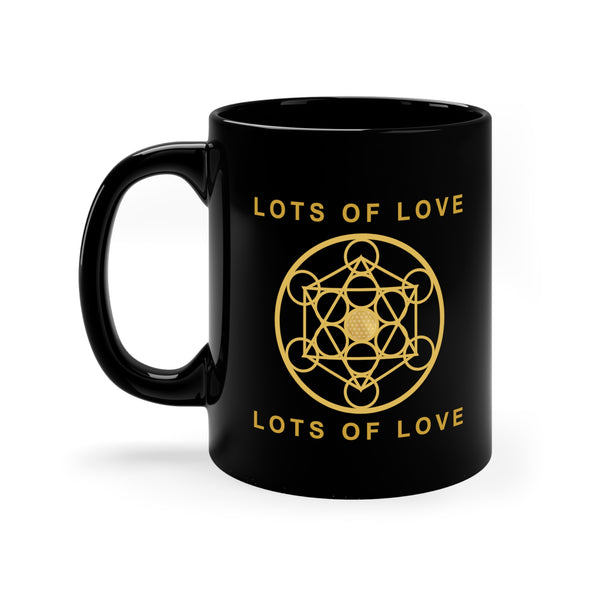 LOTS OF LOVE - 11oz Black Mug