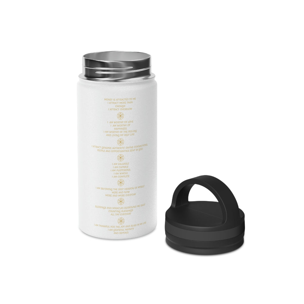 AFFIRMATION - Stainless Steel Water Bottle, Handle Lid