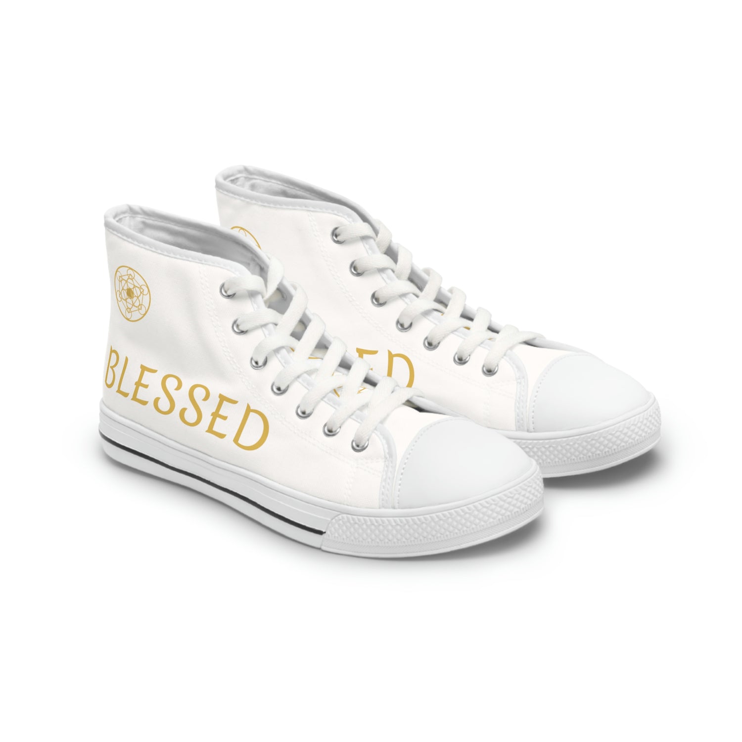 Blessed DYNYSTY - Women's High Top Sneakers - White