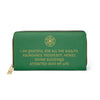 GRATEFUL FOR BLESSINGS - Zipper Wallet - Green