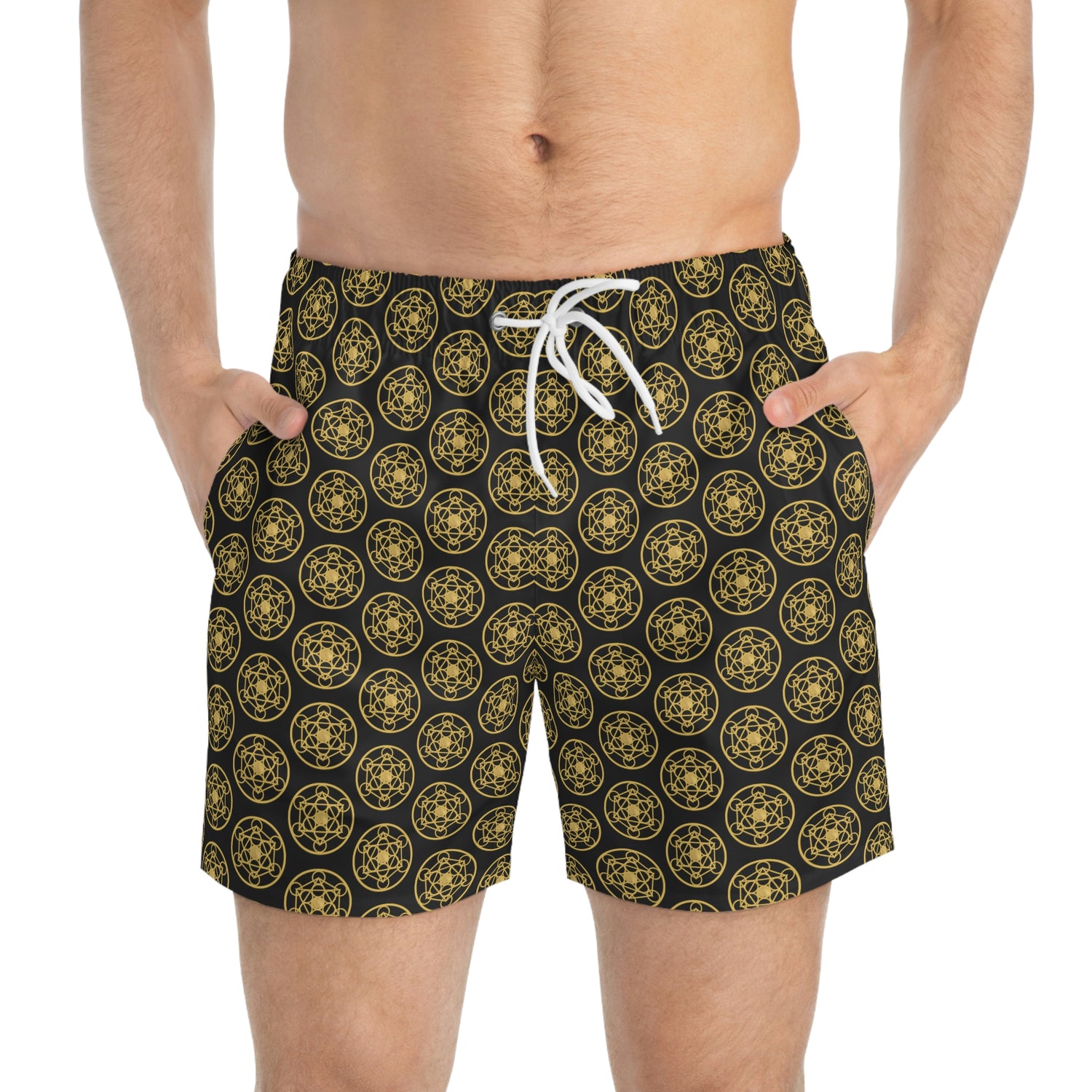 DYNYSTY - Swim Trunks (AOP) - Black