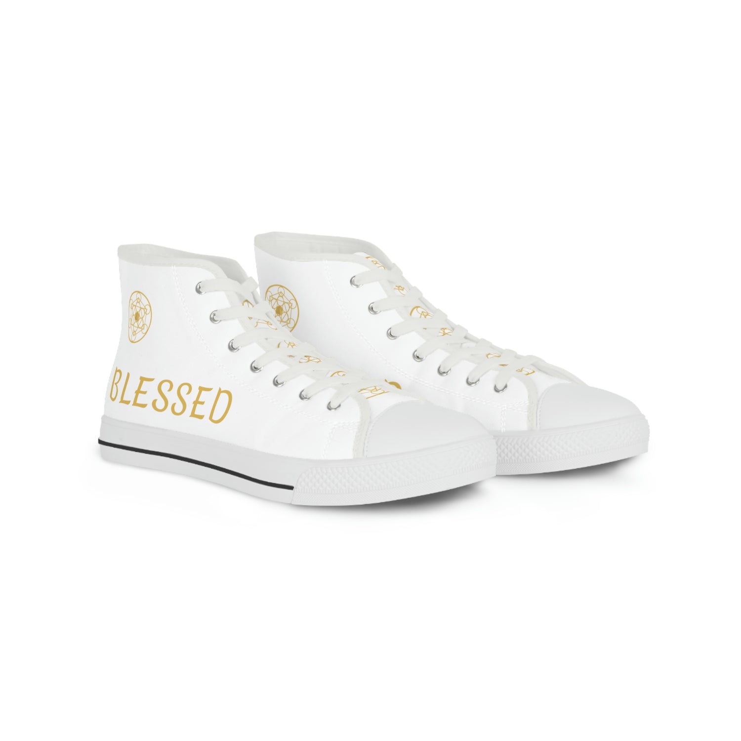 Blessed DYNYSTY - Men's High Top Sneakers - White