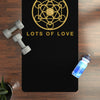 LOTS OF LOVE - Rubber Yoga Mat - Black