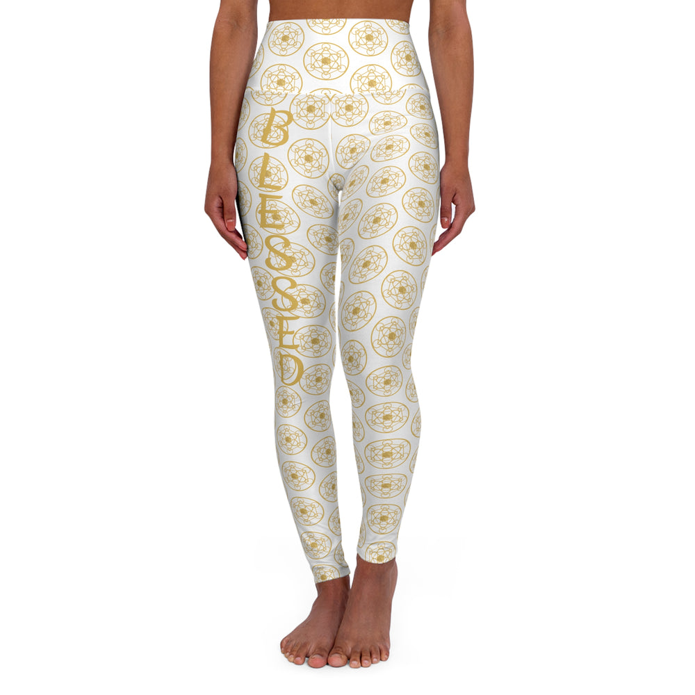 BLESSED - High Waisted Yoga Leggings